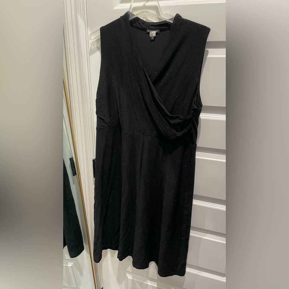 Eileen Fisher black dress large